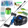 Casting Fishing Rod Reel Set