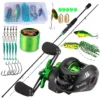 Casting Fishing Rod Reel Set