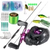Casting Fishing Rod Reel Set