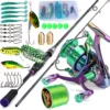 Sougayilang Fishing Rod Reel Set