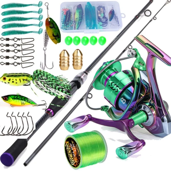 Sougayilang Fishing Rod Reel Set