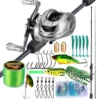 Sougayilang Baitcasting Fishing Rod Set