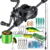 Sougayilang Baitcasting Fishing Rod Set